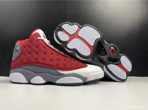 Chep Onekick Retro 414571-600 Red Gym Flint Jordan 13 Grey Air 0316