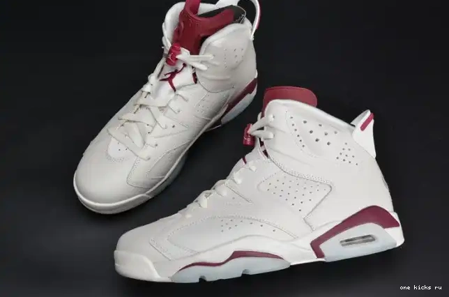 Chep Onekick 6 384664-116 Jordan Retro Maroon Air white 0305