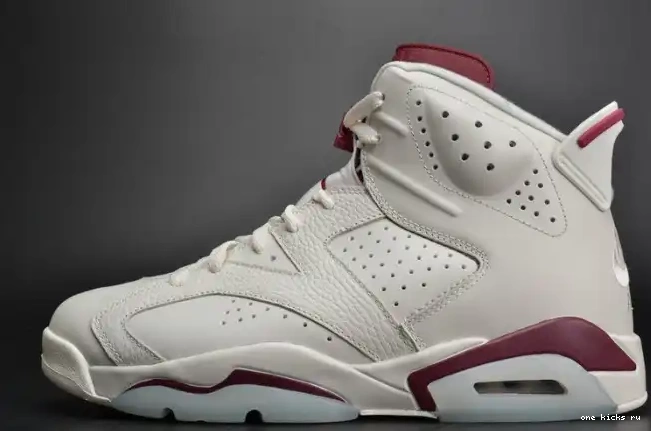 Onekick 6 384664-116 Jordan Retro Maroon Air white 0305